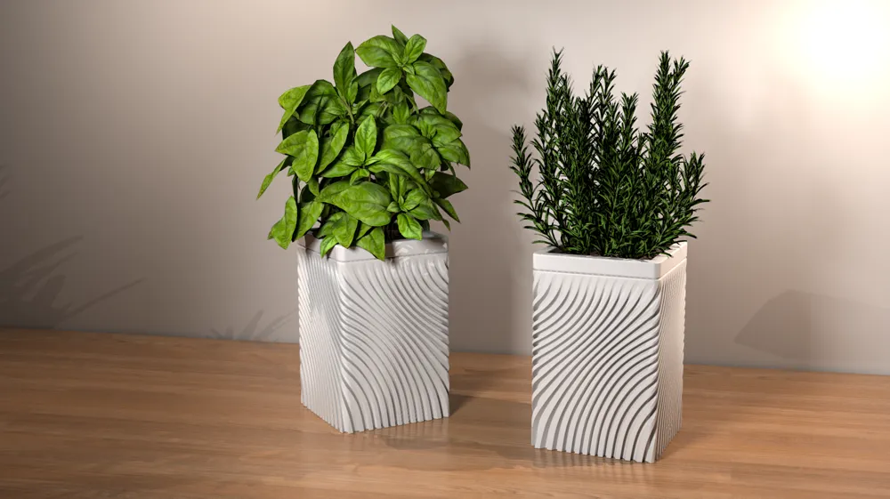 Self watering SQ-planter, photo 3 of 4 - Self watering SQ-planter Household