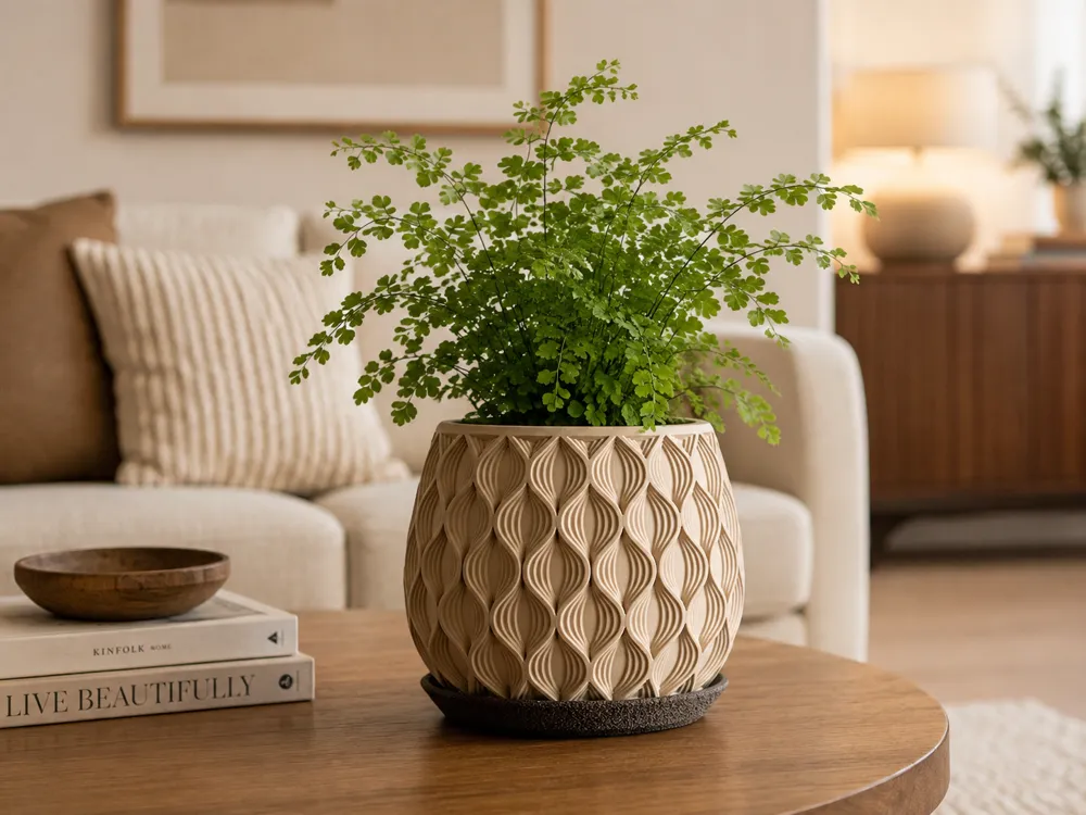 Sena Planter, photo 2 of 4 - Geometric & Modern Planters, plant pot