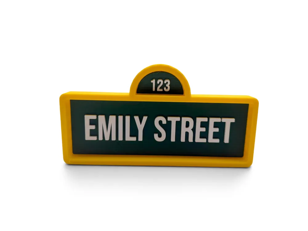 Sesame Street Style Sign Generator, photo 3 of 5 - Gaming & Pop Culture Signs, personalized