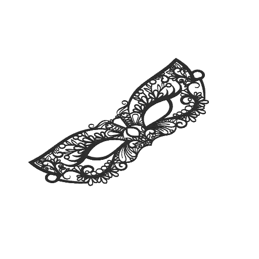 set of 3 wearable carnival lace masks, photo 4 of 4 - set of 3 wearable carnival lace masks Props & Cosplay