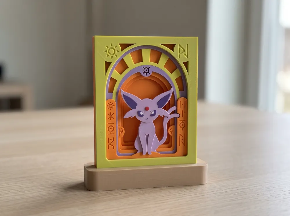 Shadow Box Pokemon - #0196 - Espeon, photo 4 of 4 - Shadow Box Pokemon - #0196 - Espeon Figurines & Collectibles