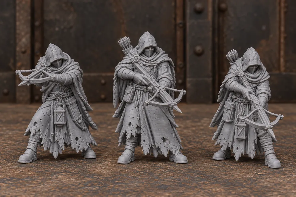 shadow knight archer / crossbowmen, photo 2 of 4 - shadow knight archer / crossbowmen Miniatures