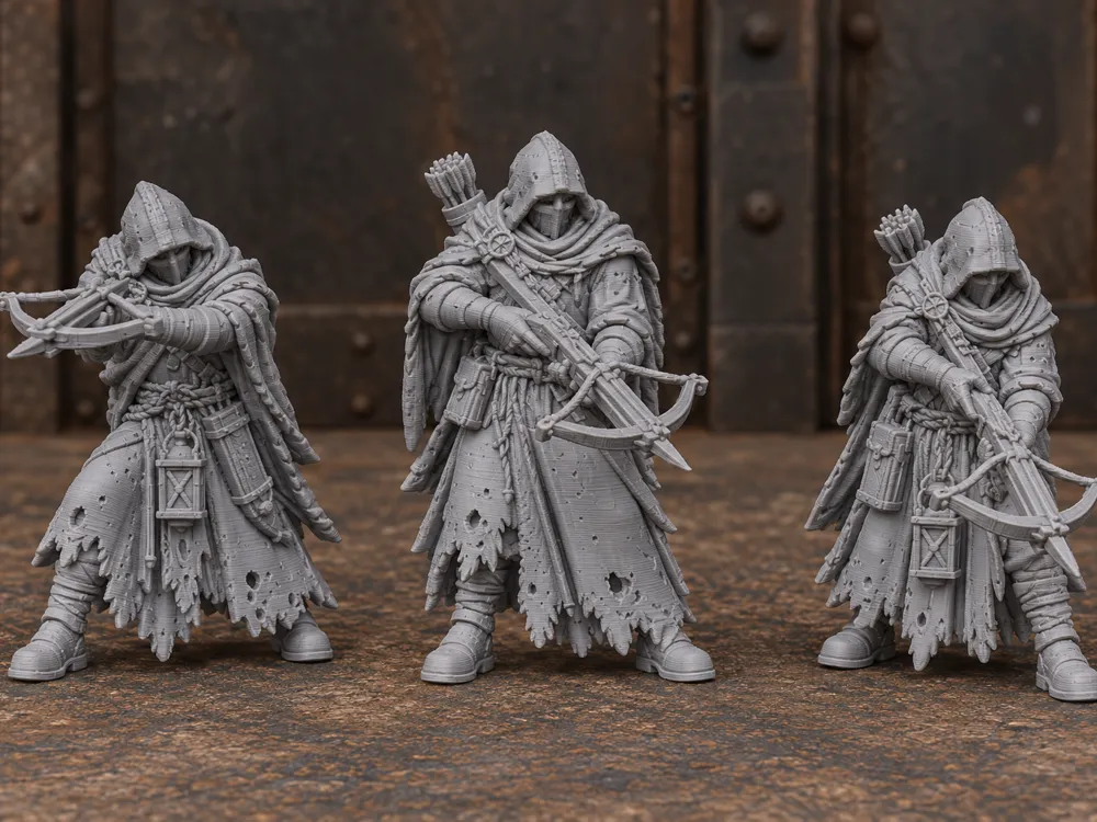 shadow knight archer / crossbowmen, photo 3 of 4 - shadow knight archer / crossbowmen Miniatures