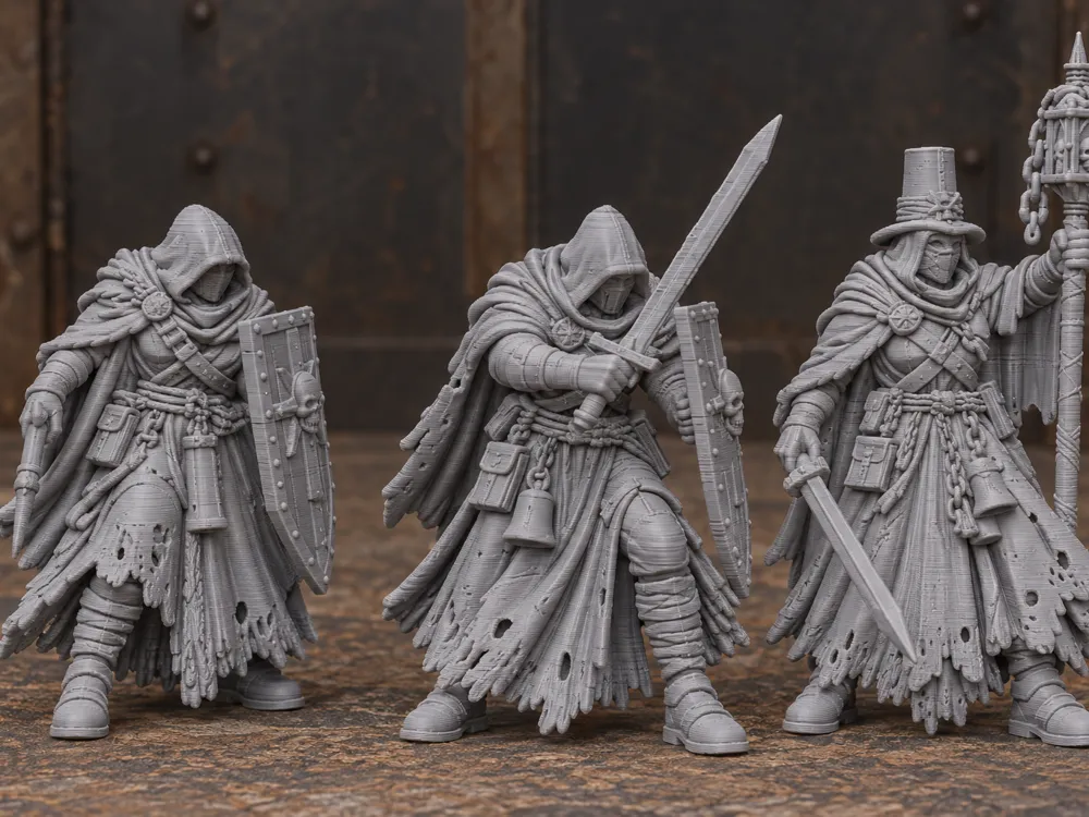 shadow knights and shadow inquisitor, photo 3 of 4 - shadow knights and shadow inquisitor Miniatures