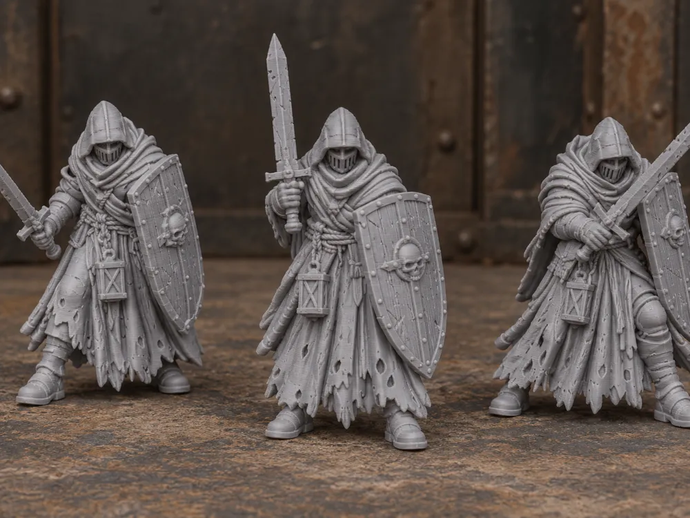 shadow knights with shields, photo 3 of 4 - shadow knights with shields Miniatures