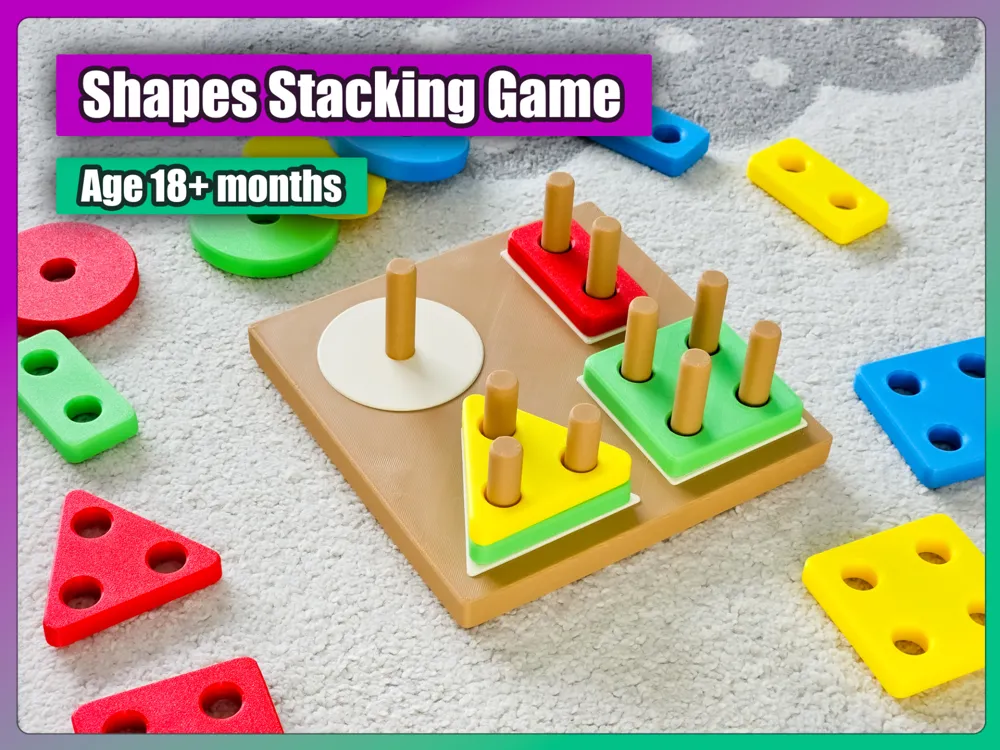 Shapes Stacking Game (Age 18+ months)