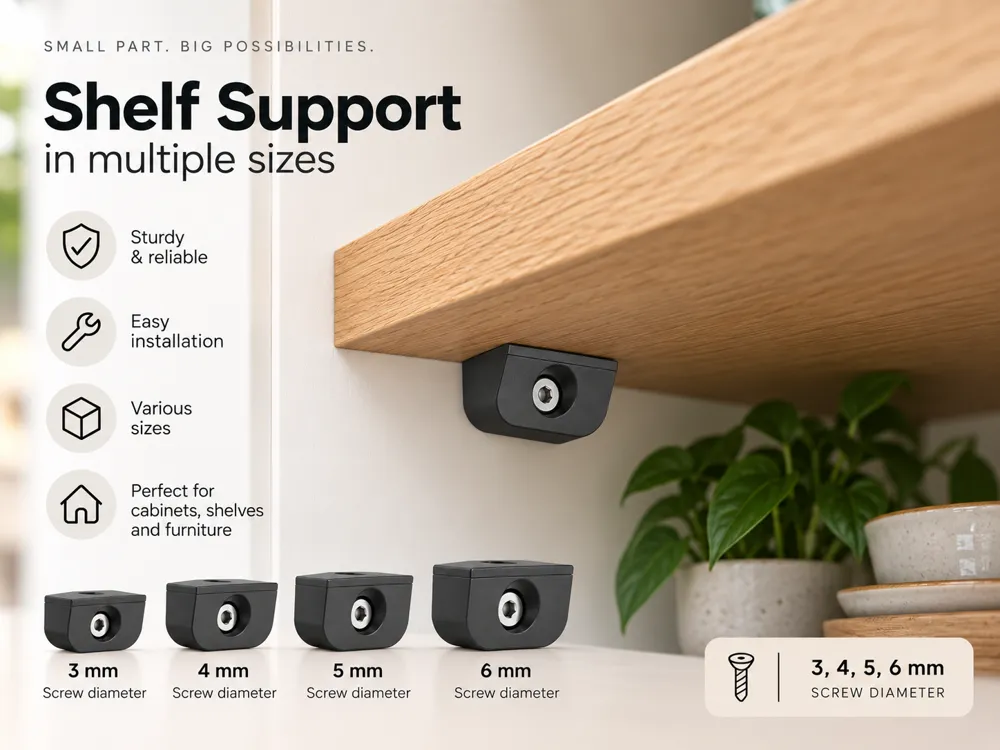 Shelf Support Screw Brackets - Multiple Sizes, photo 4 of 4 - Shelf Support Screw Brackets - Multiple Sizes Hobby & DIY
