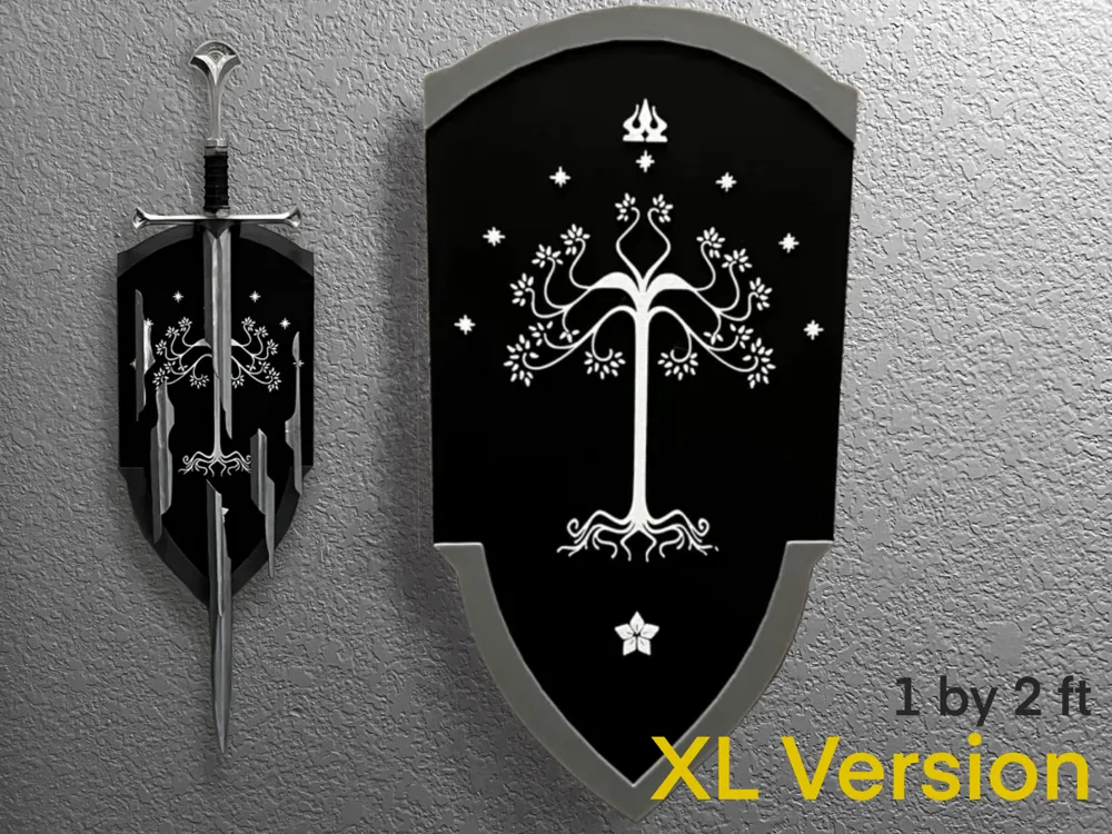Shield of Gondor - Lord of the Rings - 1 by 2 ft