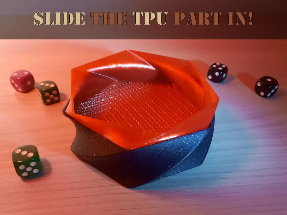 Silent dice tray - Hex spiral, photo 4 of 4 - Silent dice tray - Hex spiral Toys & Games