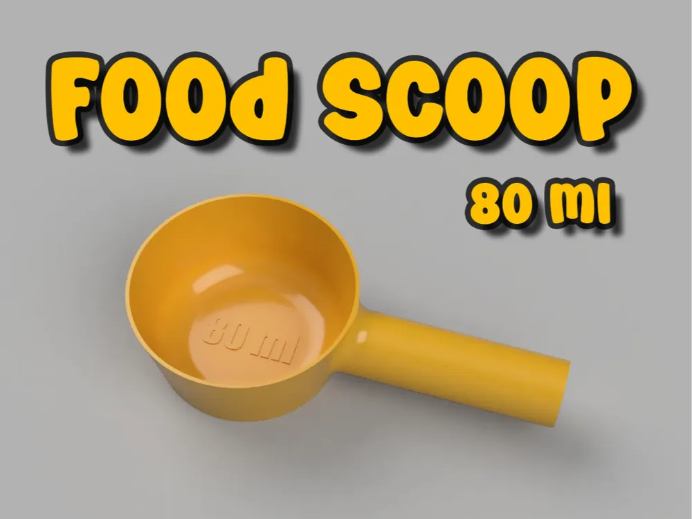 Simple 80 ml pet dry food scoop