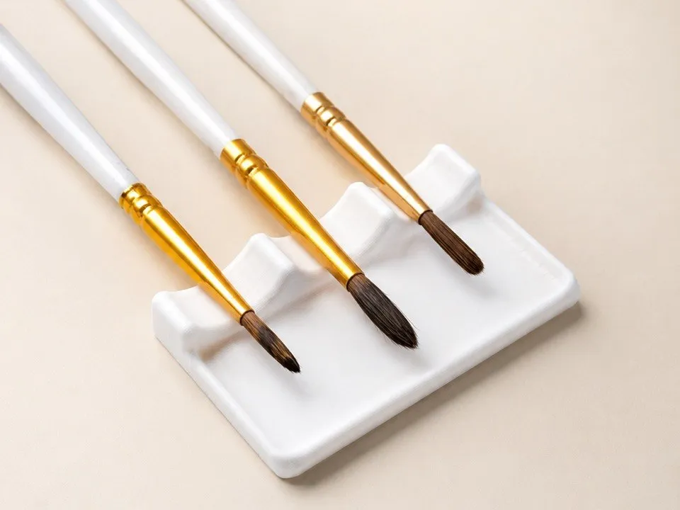Simple Brush Holder with Palette Tray, photo 3 of 4 - Simple Brush Holder with Palette Tray Art & Craft Supplies