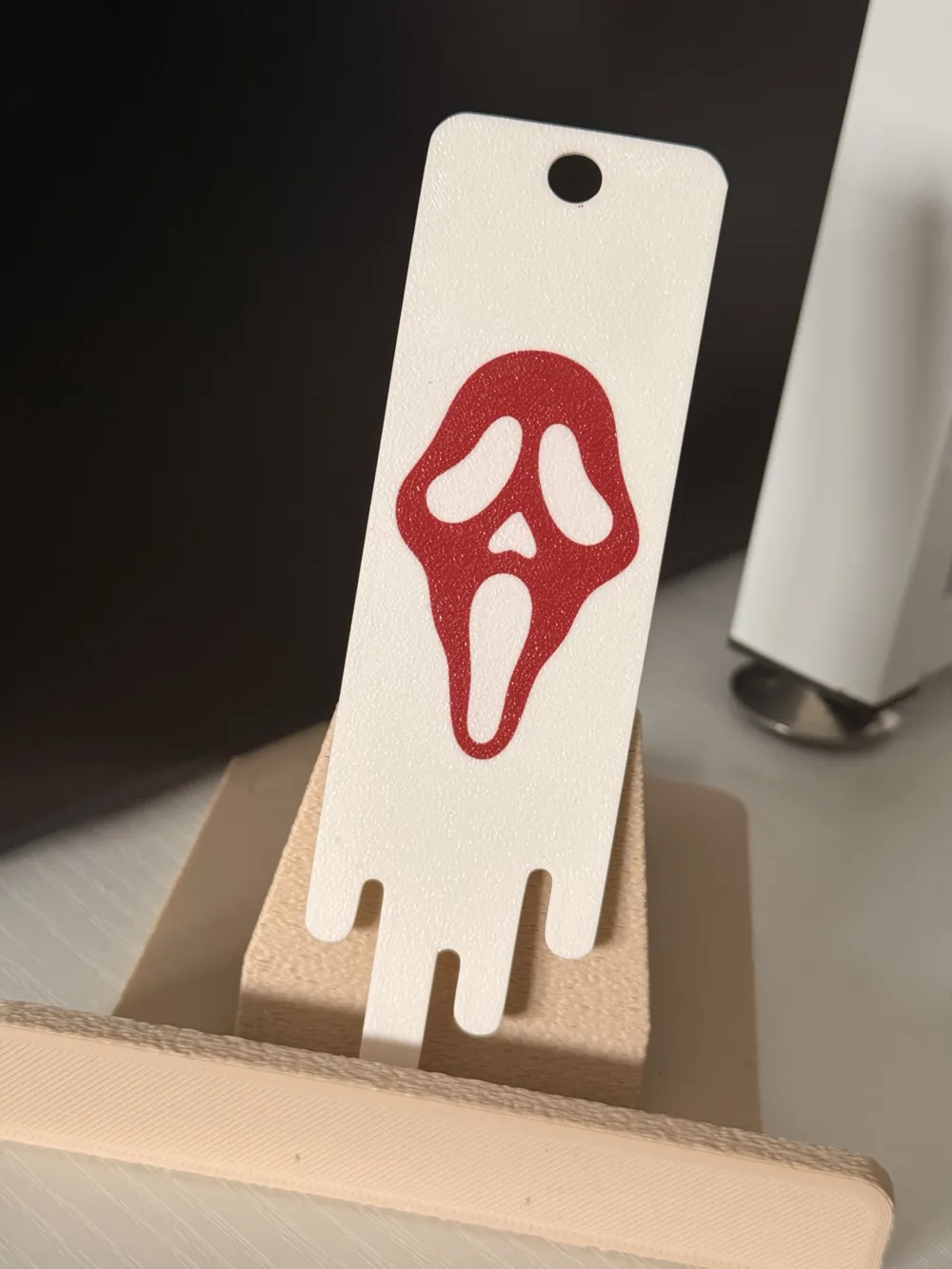Simple Ghostface Drip Bookmark, photo 2 of 4 - Simple Ghostface Drip Bookmark Household