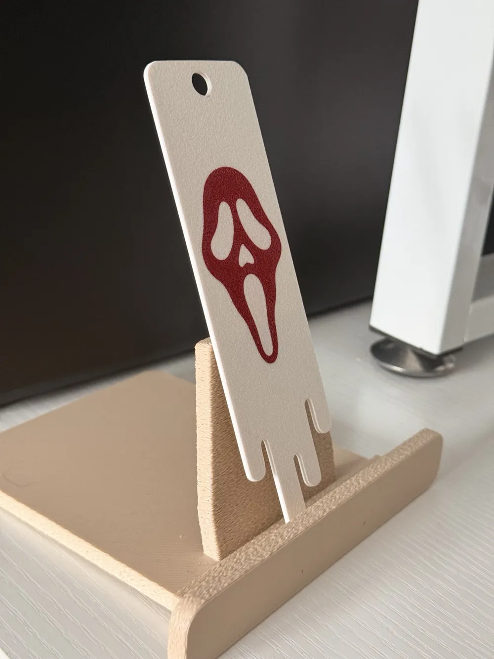 Simple Ghostface Drip Bookmark, photo 4 of 4 - Simple Ghostface Drip Bookmark Household