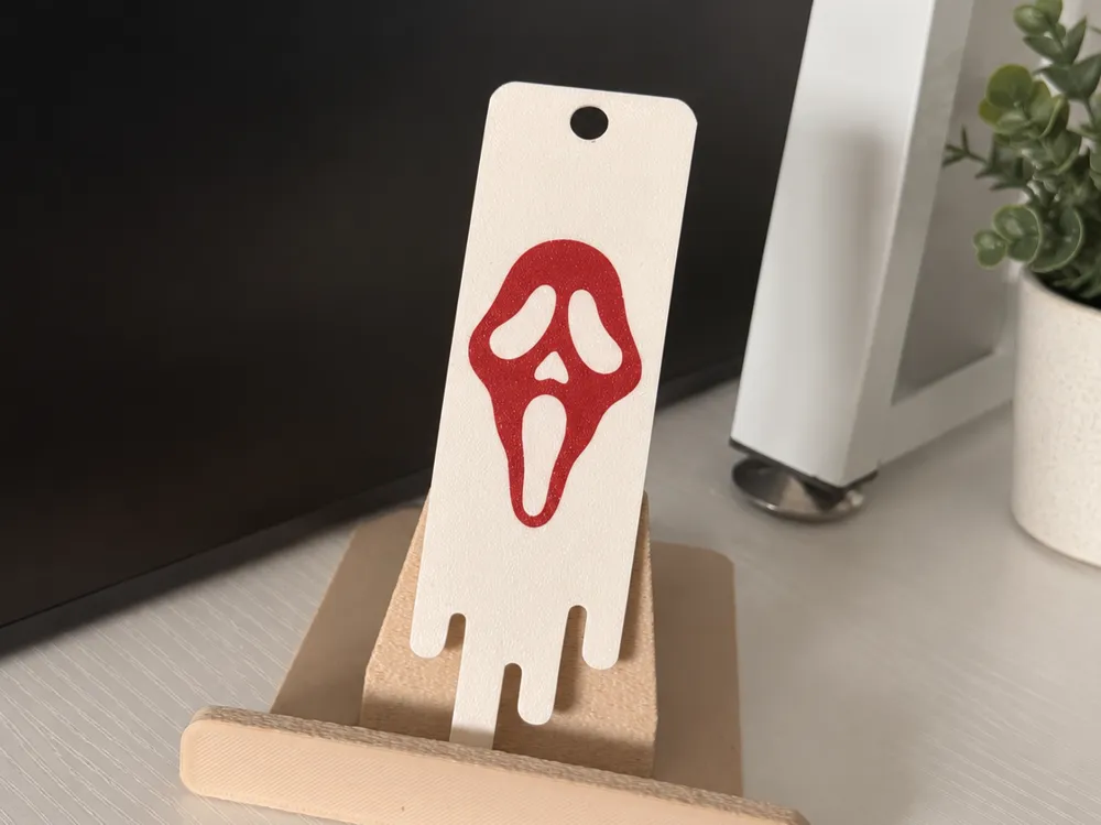 Simple Ghostface Drip Bookmark - Decor, in stock in India