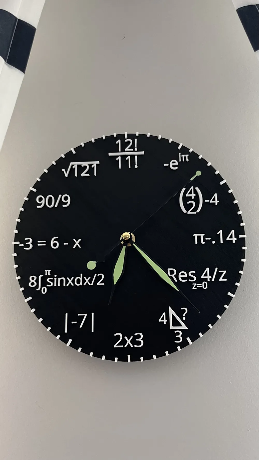 Simple Math Clock, photo 2 of 4 - Simple Math Clock Home Decor Items