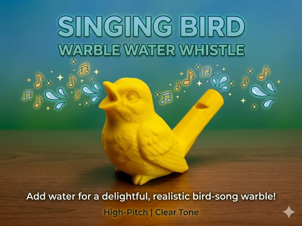 Singing Bird Water Whistle, Bird Sound Toy