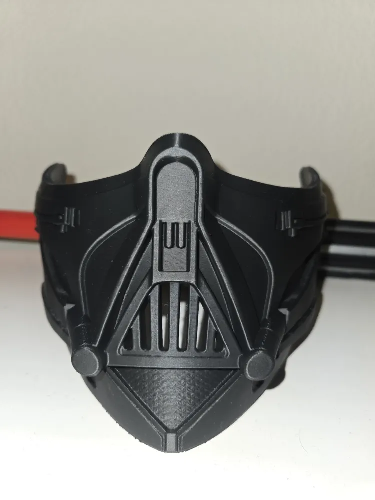 Sith Lord (McQuarie Style) Half Mask, photo 3 of 4 - Sith Lord (McQuarie Style) Half Mask Props & Cosplay