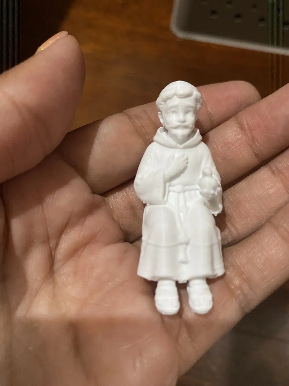 Saint Francis Sitting Monitor Miniature, photo 2 of 4 - Saint Francis Sitting Monitor Miniature Art