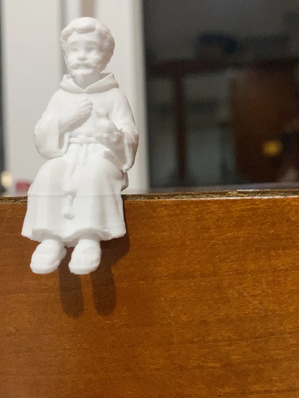 Saint Francis Sitting Monitor Miniature, photo 3 of 4 - Saint Francis Sitting Monitor Miniature Art