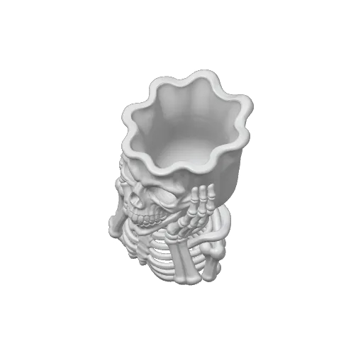Skeleton Plant Pot, photo 3 of 3 - Skeleton Plant Pot Household