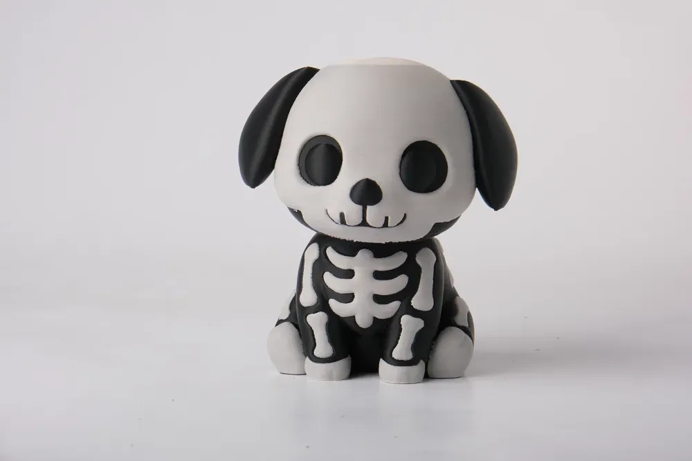 Skeleton Puppy Figurine, Cute Halloween Dog Decor, photo 2 of 4 - Skeleton Puppy Figurine, Cute Halloween Dog Decor Household
