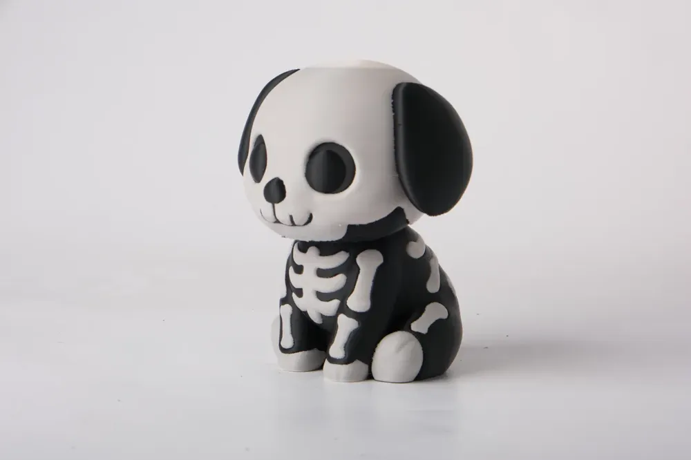 Skeleton Puppy Figurine, Cute Halloween Dog Decor, photo 3 of 4 - Skeleton Puppy Figurine, Cute Halloween Dog Decor Household