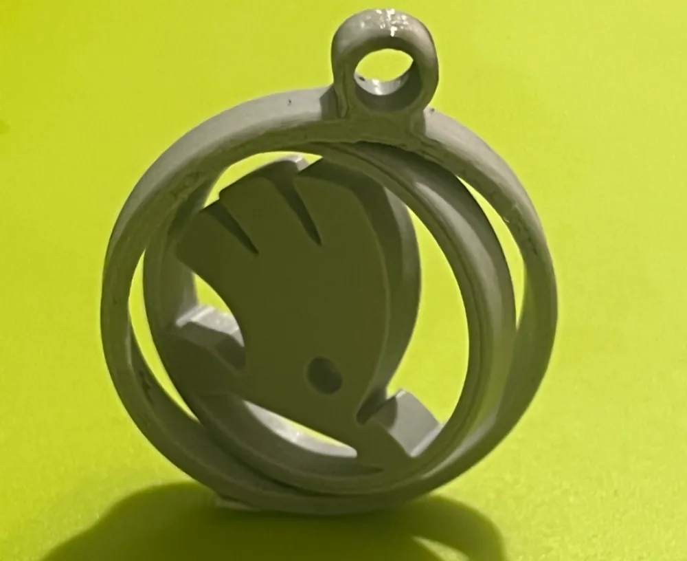 Skoda keychain, another view - Car Brand Keychains, car