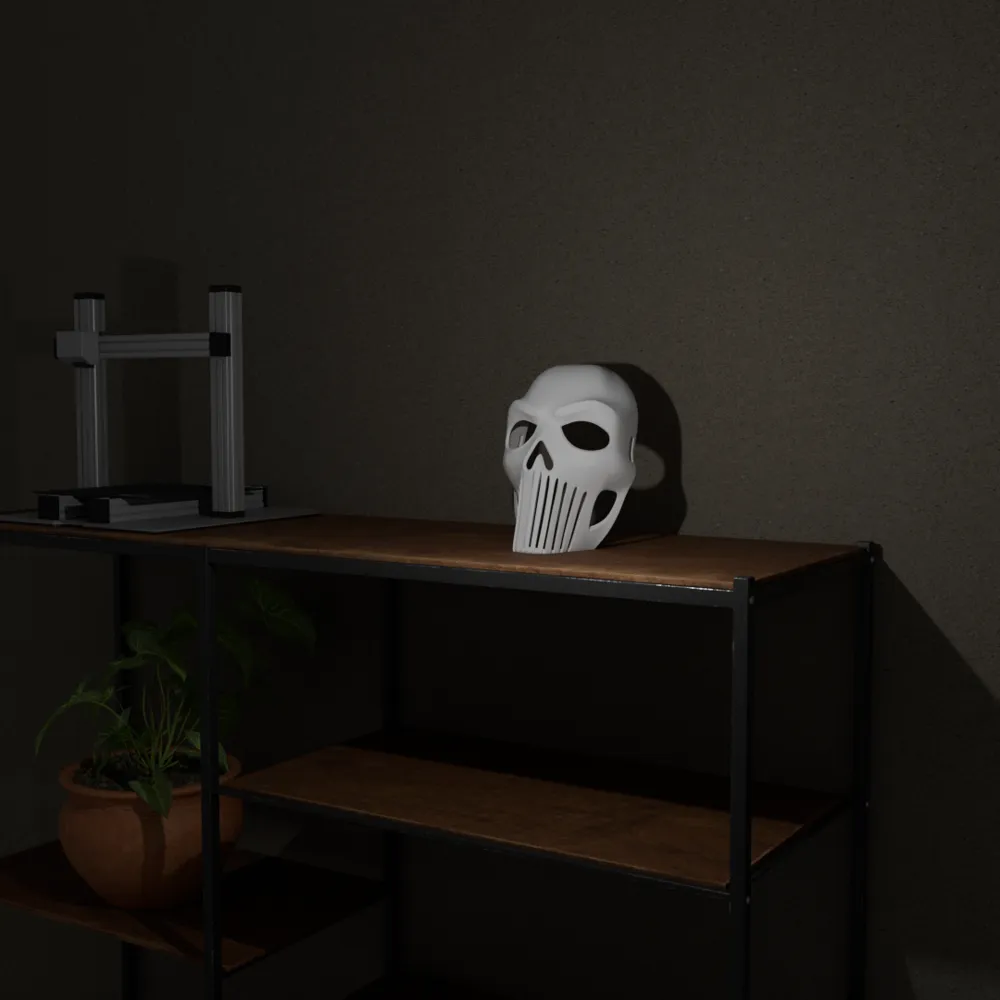 Skull Inspired Mask, photo 2 of 4 - Skull Masks, Ghost