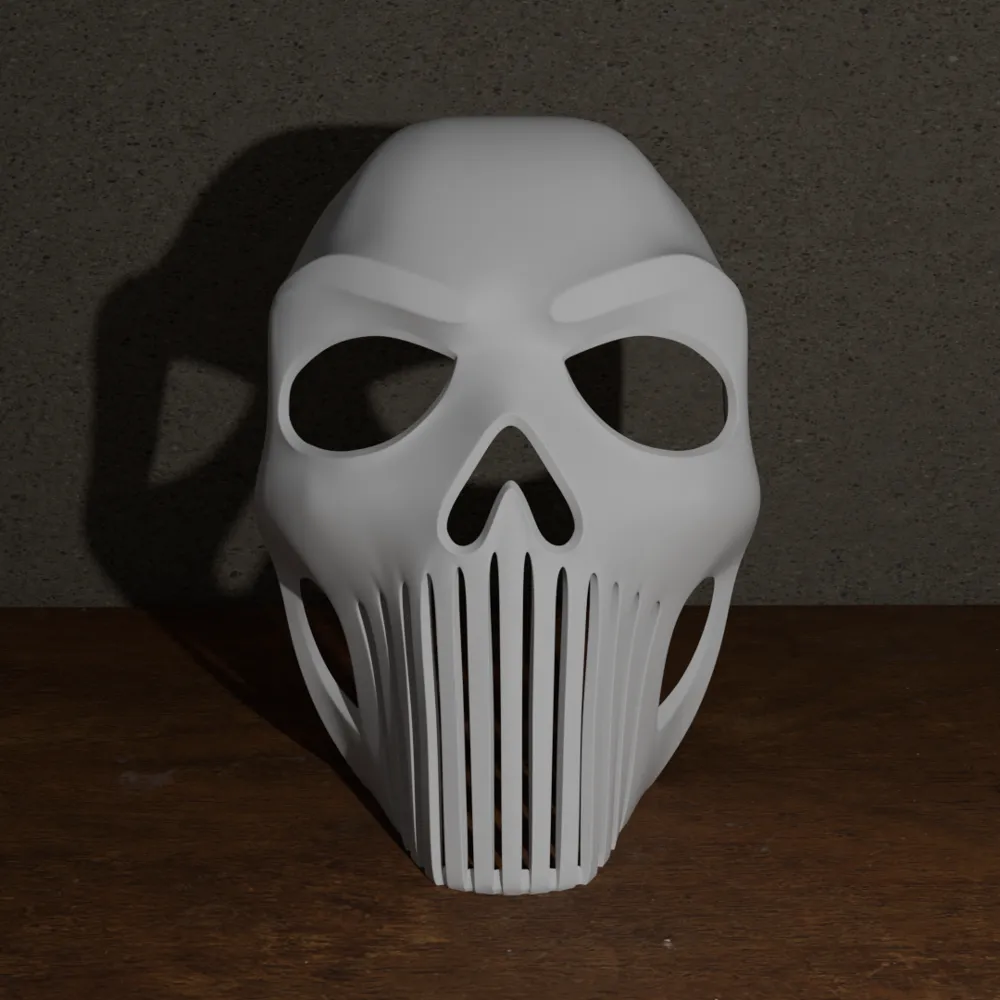 Skull Inspired Mask, photo 3 of 4 - Skull Masks, Halloween