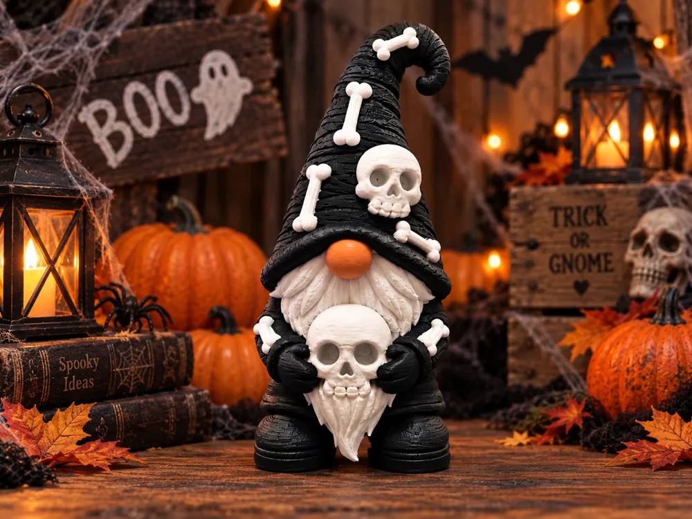 Skull Keeper Gnome - Garden Gnomes & Statues, in stock in India