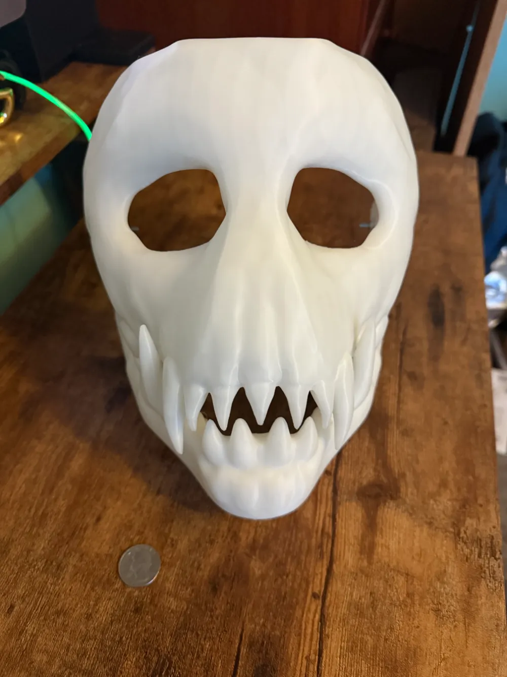 Skull Mask (Moveable Jaw), photo 2 of 4 - Skull Mask (Moveable Jaw) Props & Cosplay