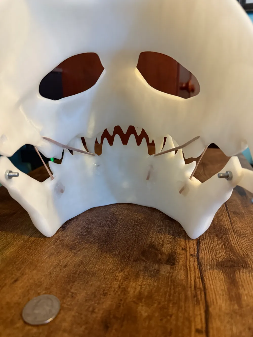 Skull Mask (Moveable Jaw), photo 4 of 4 - Skull Mask (Moveable Jaw) Props & Cosplay