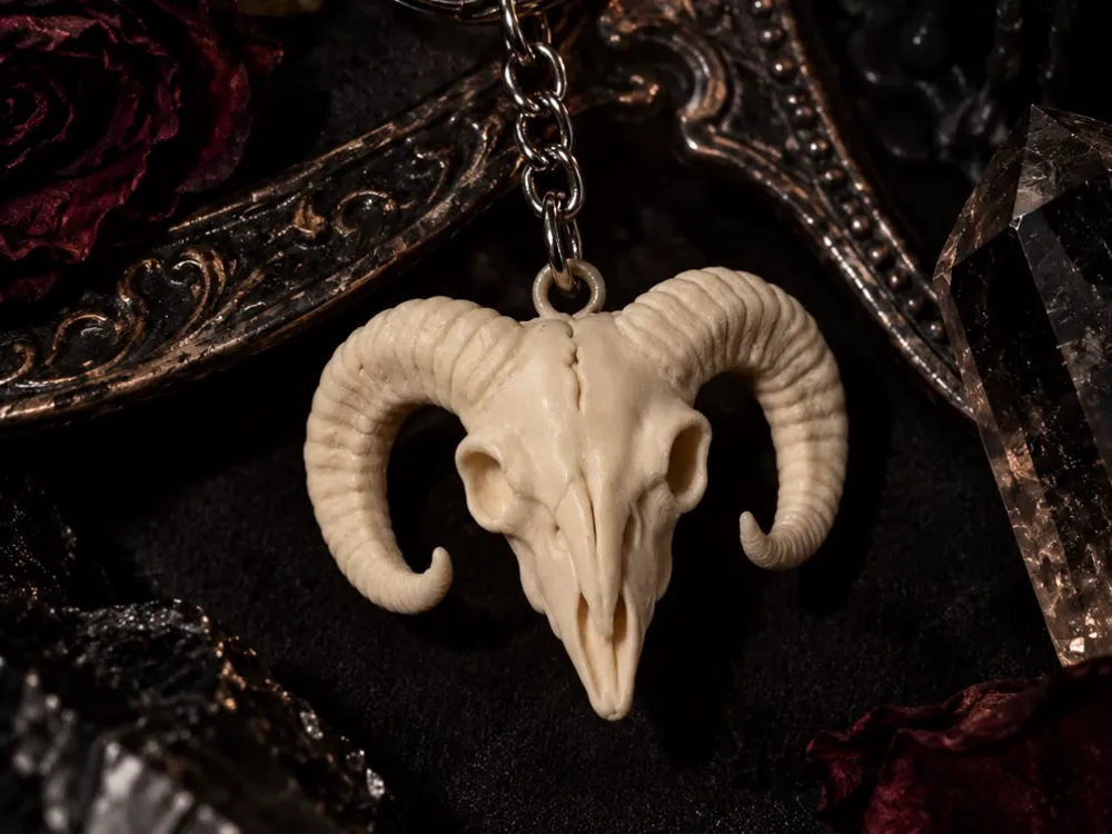 Skull Ram Keychain | Skull Collection, photo 3 of 4 - Skull Ram Keychain | Skull Collection Keychains