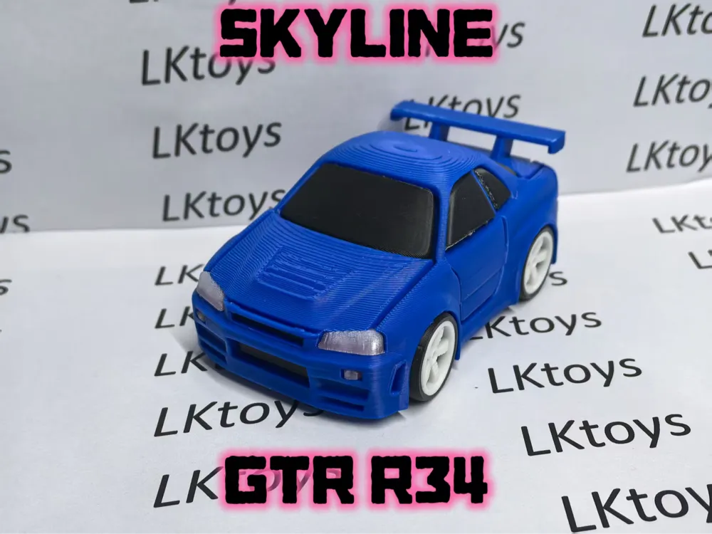 Nissan Skyline GT-R R34 Snap Kit Car Model