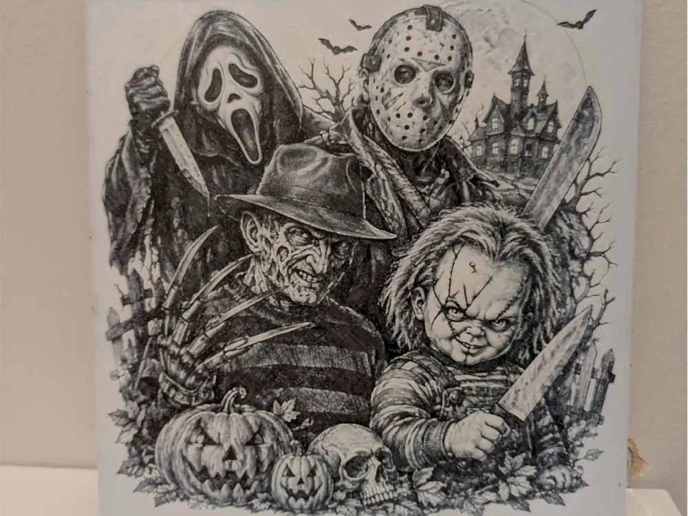 Slashing time at halloween - Hueforge - 2D Art, in stock in India