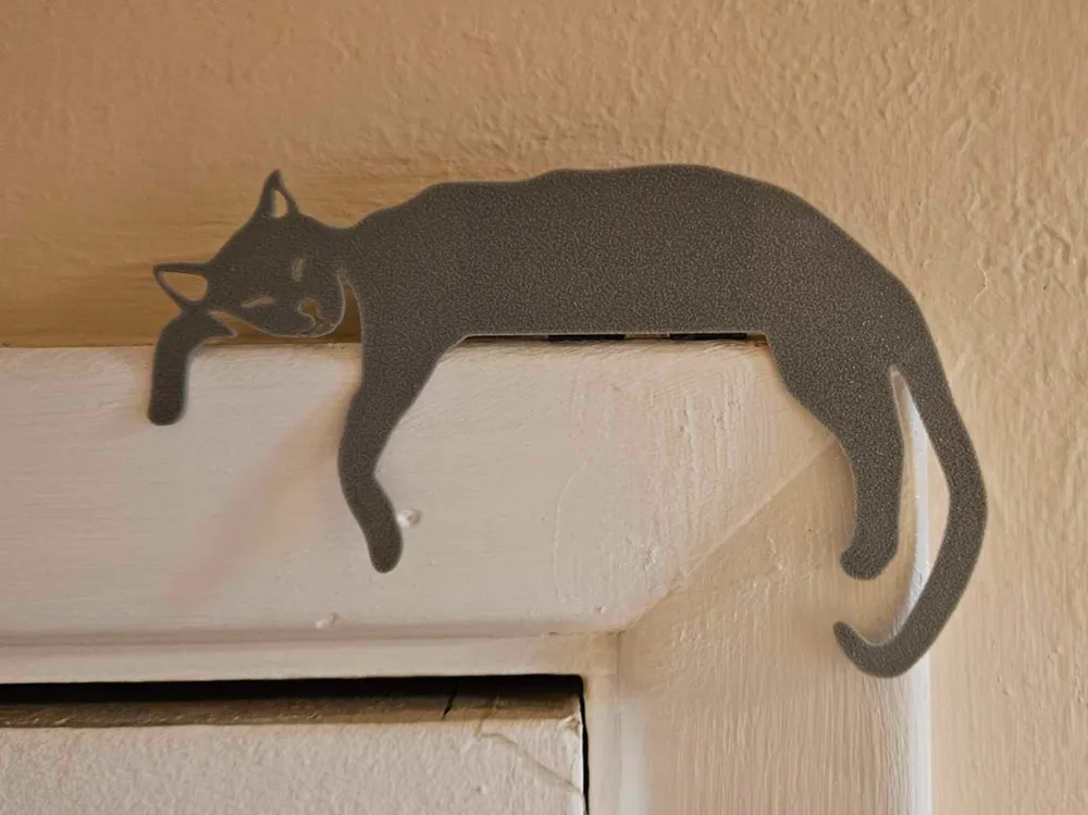 Sleepy Cat Door Topper