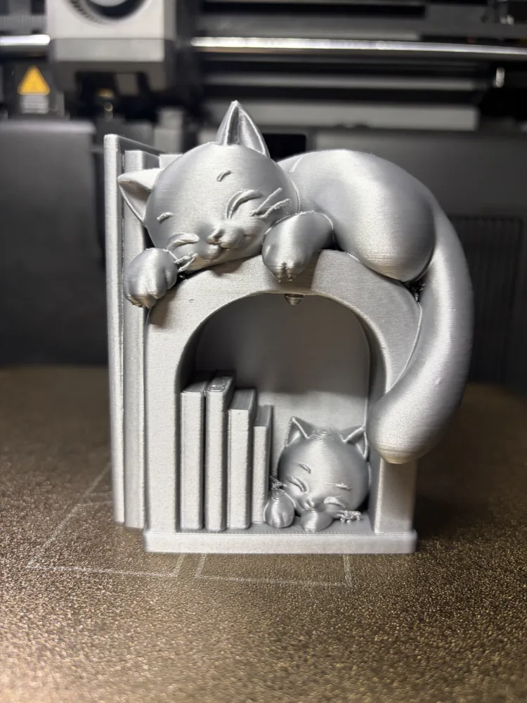 Sleepy Cats Book Nook, Cute Cat Shelf Decoration, photo 2 of 4 - Sleepy Cats Book Nook, Cute Cat Shelf Decoration Household