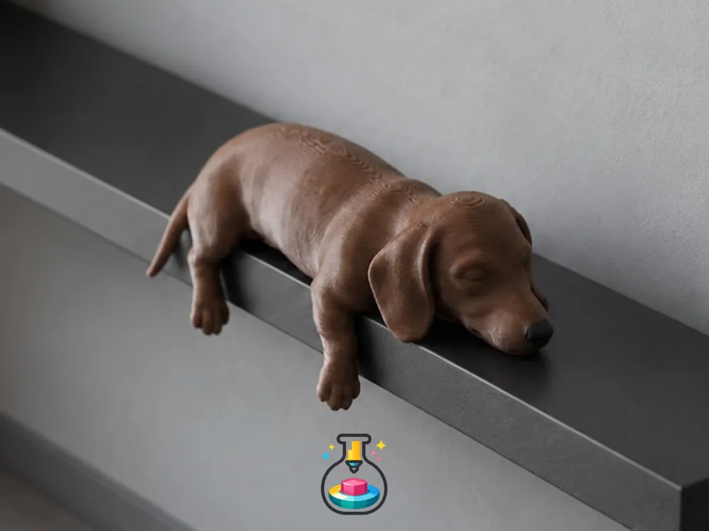 Sleepy Dachshund - Monitor Buddy