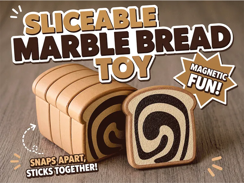 Sliceable magnetic marble bread - Pasta, Momo & Dough Tools, in stock