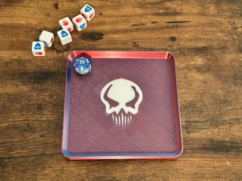 Slim Stackable Dice Tray - Attack Dice Symbol, photo 4 of 4 - Slim Stackable Dice Tray - Attack Dice Symbol Toys & Games