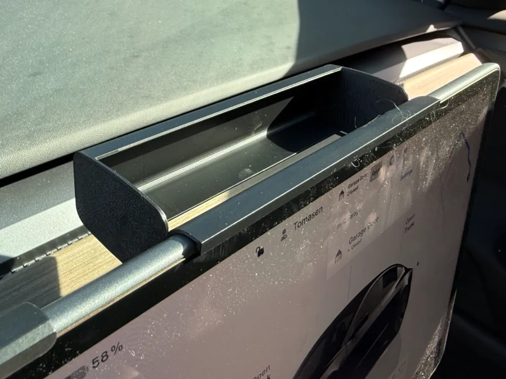 Slim Sunglasses Holder for Tesla 3/Y Center Screen