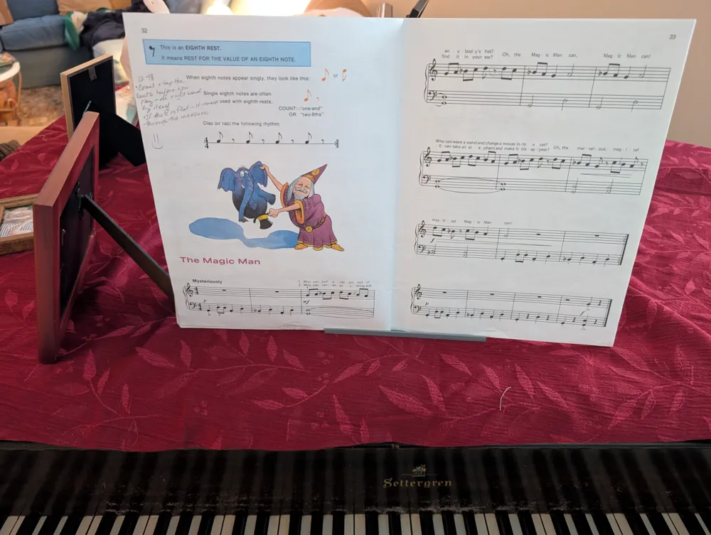 Small Piano-top Music Stand, photo 4 of 4 - Small Piano-top Music Stand Hobby & DIY
