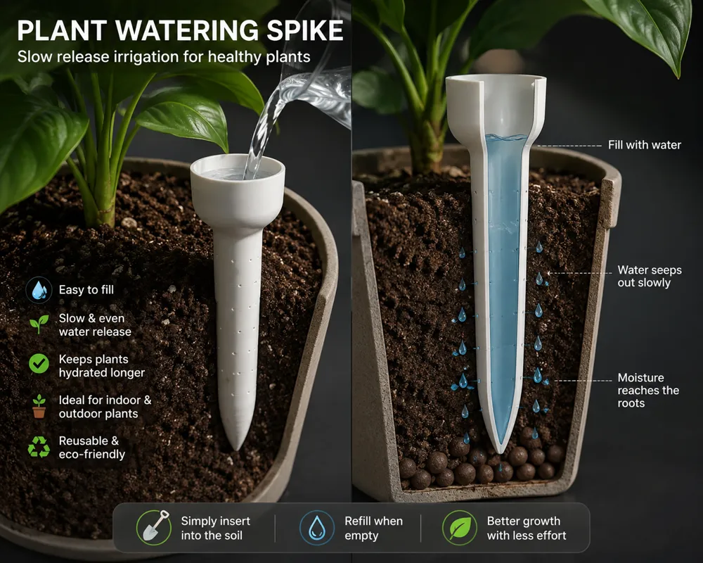 Smart Plant Watering Spike Slow Release Irrigation, photo 2 of 5 - Watering Spikes & Plant Waterers, garden