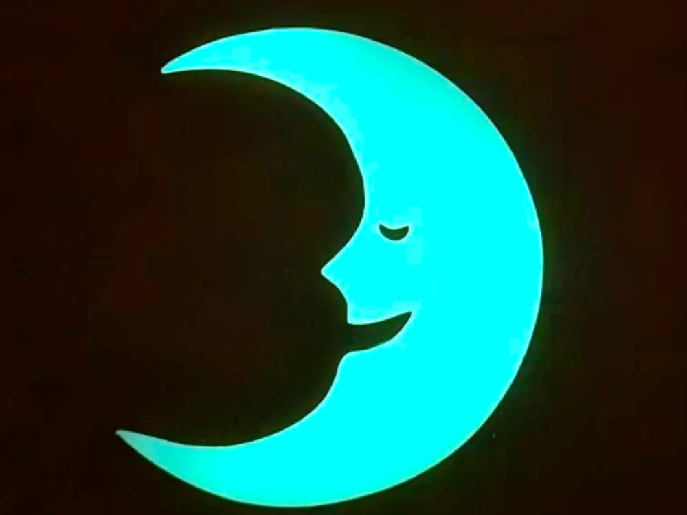 Smiley moon - Glow in the dark