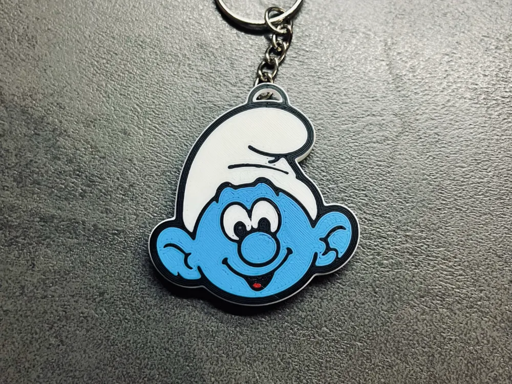 Smurf keychain - Photo Keychains, in stock in India