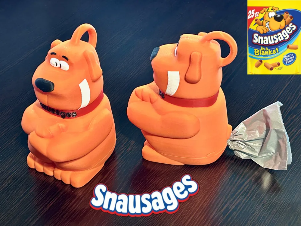 Snausages Dog Poop Bag Dispenser - Leash & Poop-bag Holders, in stock