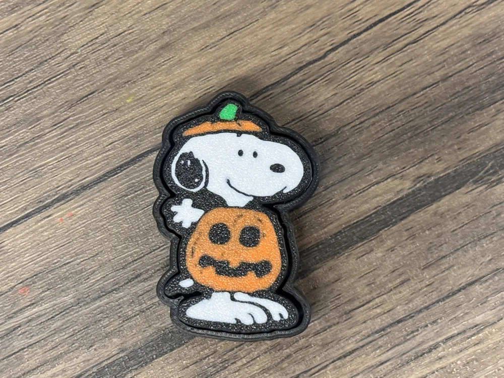 Snoopy Pumpkin Halloween Fidget Clicker, photo 4 of 4 - Snoopy Pumpkin Halloween Fidget Clicker Toys & Games