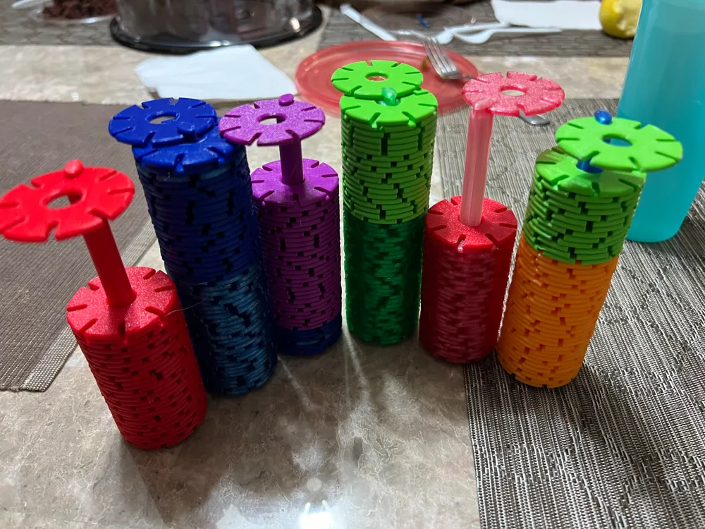 Snowflake Building Blocks (parametric), photo 4 of 4 - Snowflake Building Blocks (parametric) Toys & Games