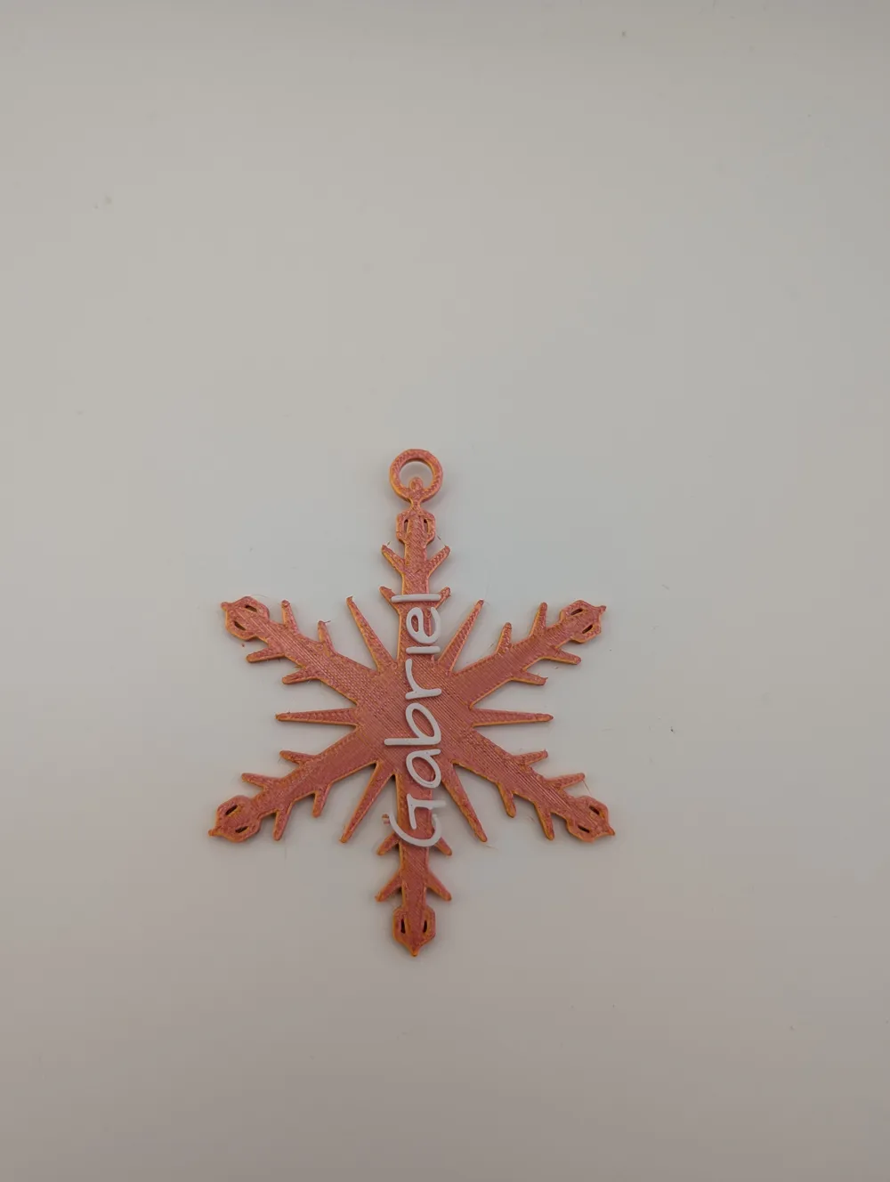 Snowflake Name Tag Custom Christmas Ornament, photo 2 of 4 - Personalised Christmas Ornaments, personalized