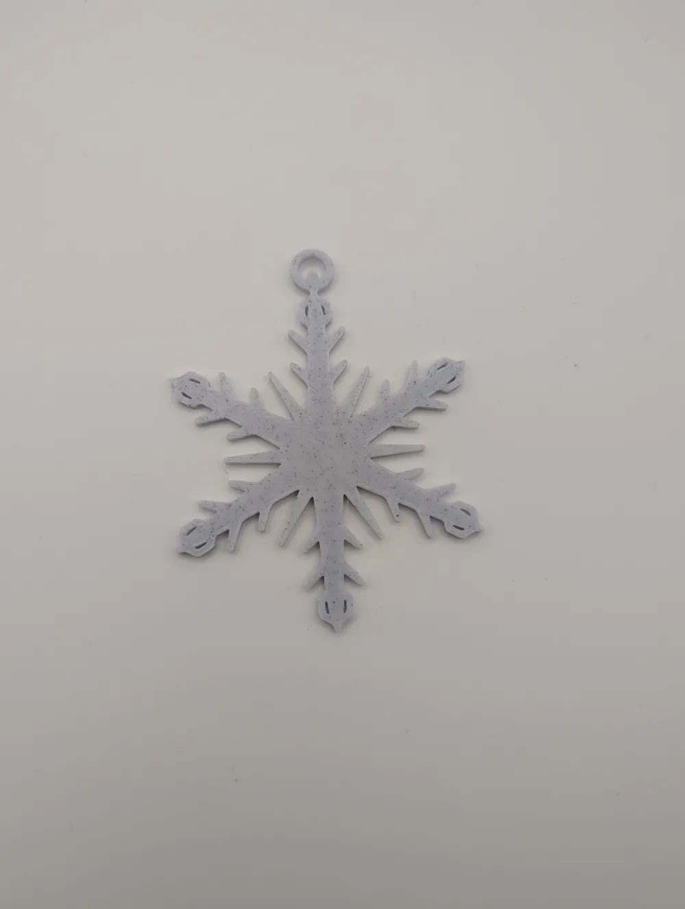 Snowflake Name Tag Custom Christmas Ornament, photo 3 of 4 - Personalised Christmas Ornaments, openscad